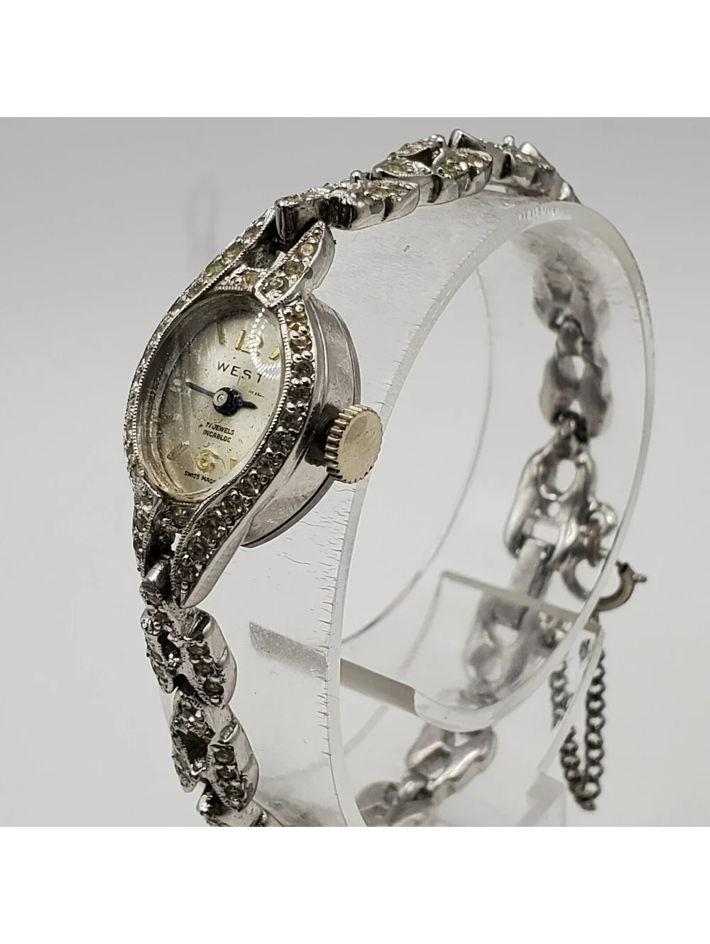 Vintage West Mechanical Swiss Made Watch Women For Parts Or Repair
